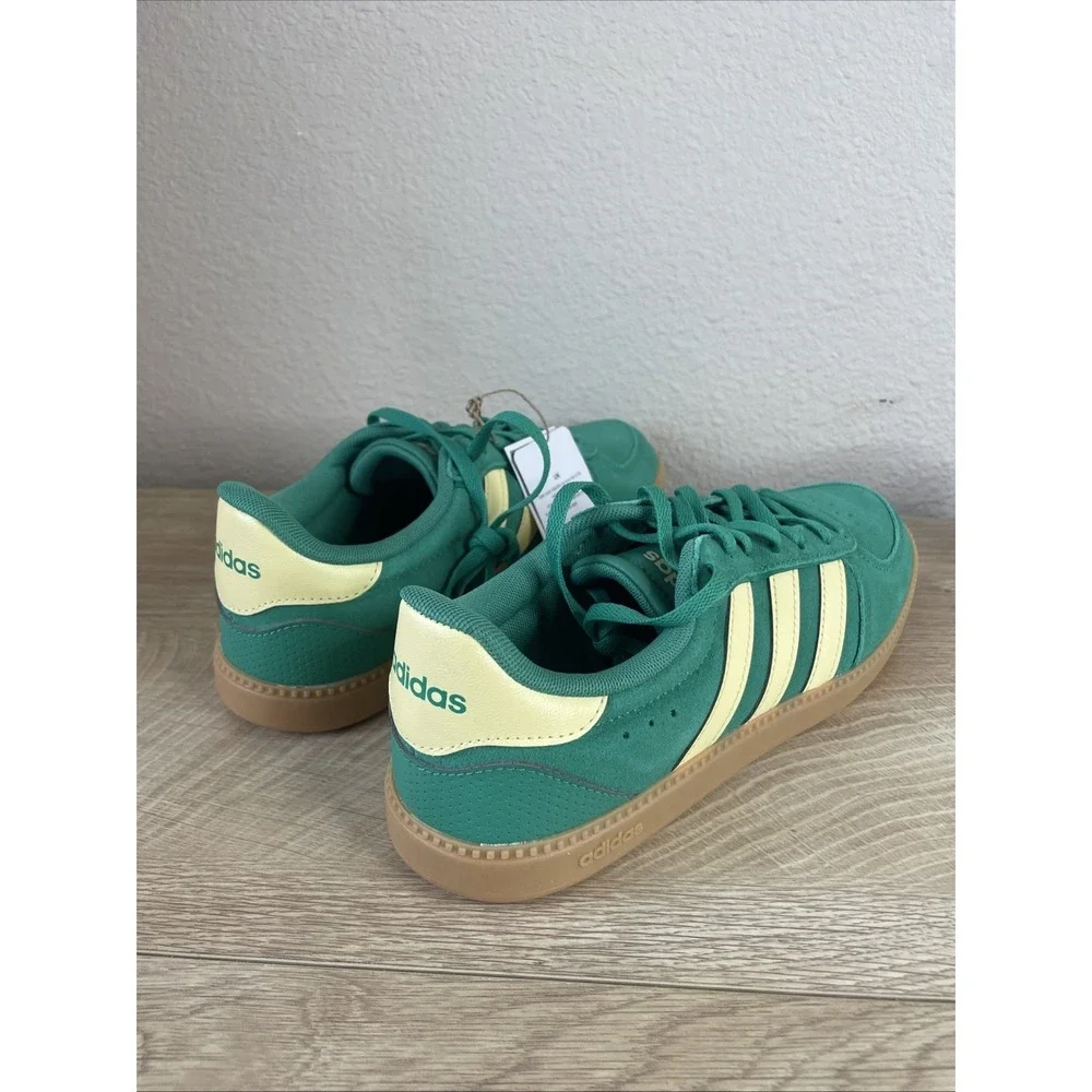 Adidas Breaknet Sleek JS5035 Sneaker Womens US 7.5 Green Yellow Sportswear Shoes